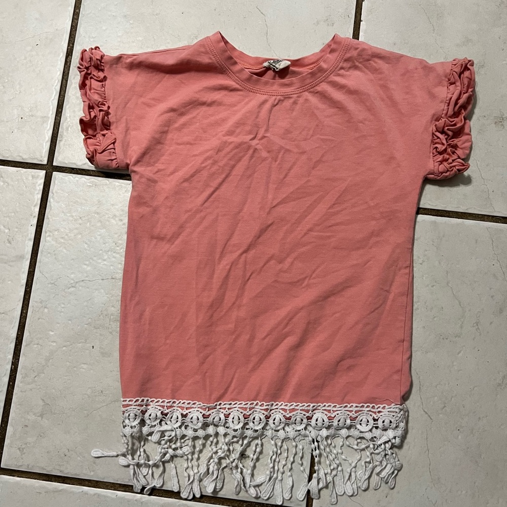 6x girls tassel tee